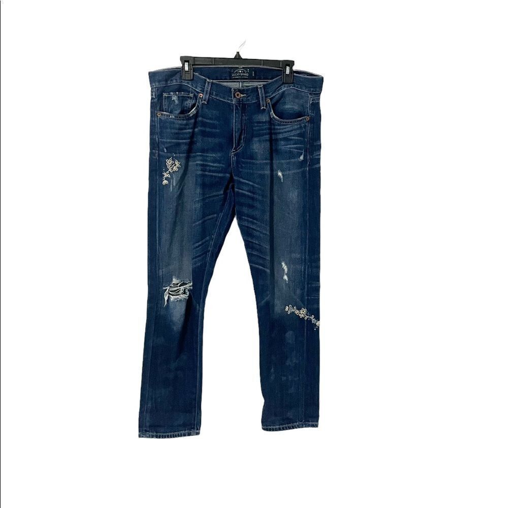 Lucky Brand Sienna Slim Boyfriend Distressed Jeans Size 10/30